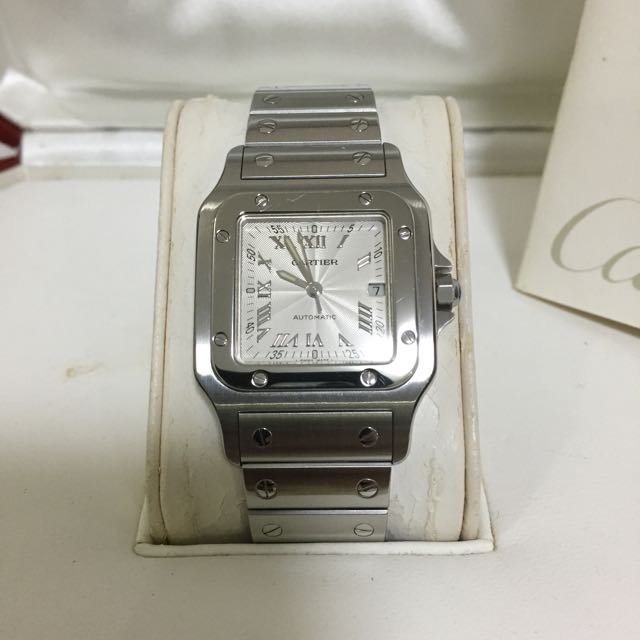Mint Condition Cartier Santos Galbee Millennium Dial Mens Unisex