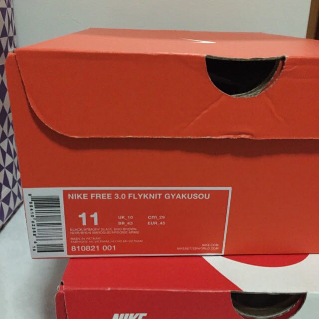 Nike Free 3.0 Flyknit Gyakusou Men s Fashion Footwear Sneakers on Carousell