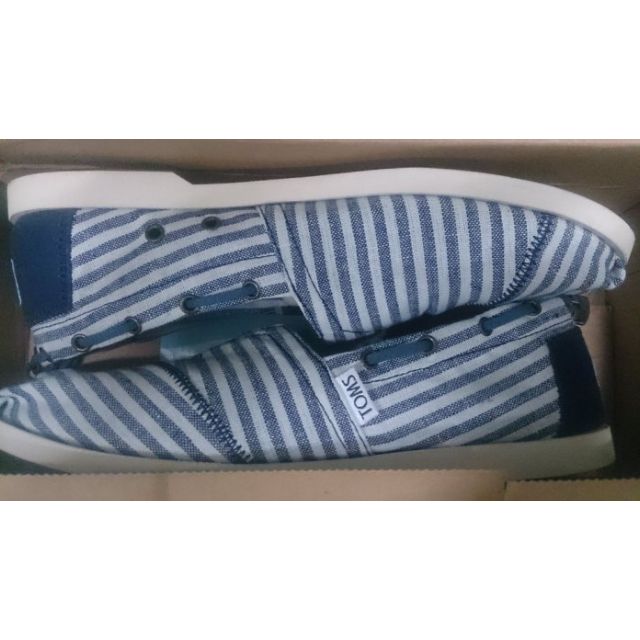 NT 500 TOMS Navy Stripe Nautical W8.5
