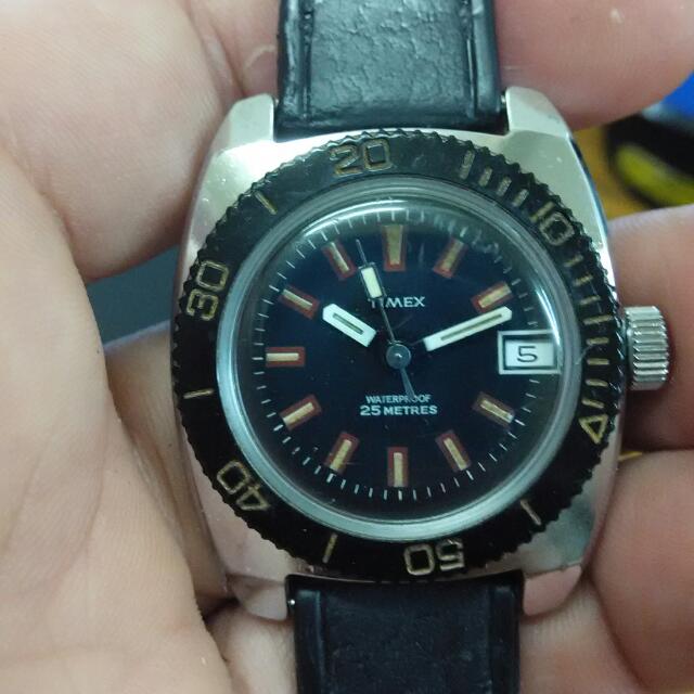 Vintage timex clearance divers watch