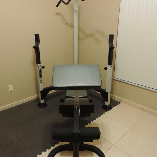 Weider Pro 325 Bench Press Sports Equipment on Carousell