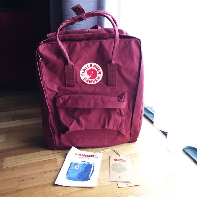 kanken ox red backpack