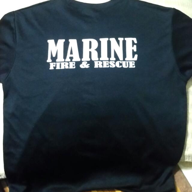 Marine Fire fighter Dri Fit Shirt Men s Fashion Tops Sets