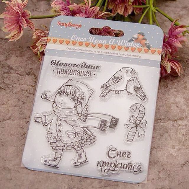 Box 4 Little Scarfs Girl Clear Stamp Design Craft On Carousell