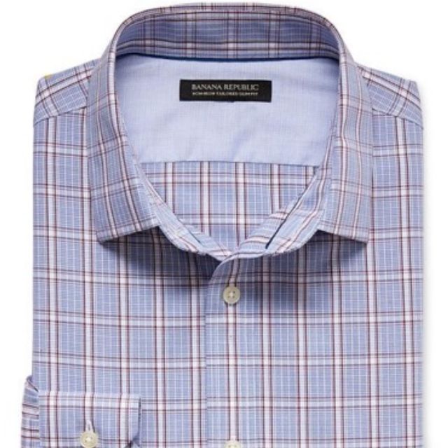 non iron tailored slim fit banana republic