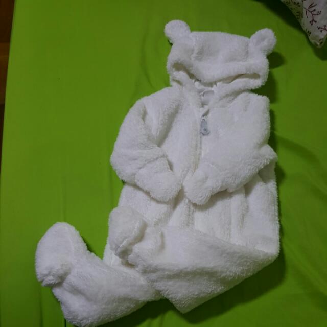 h&m baby bear suit