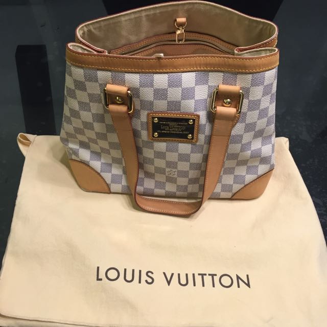 Replica Louis Vuitton N51207 Hampstead PM Shoulder Bag Damier Azur Canvas  For Sale
