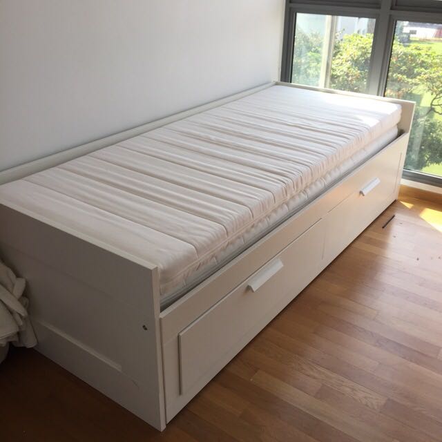 Futon Full Size Bed with Drawers, Furniture & Home Living, Furniture