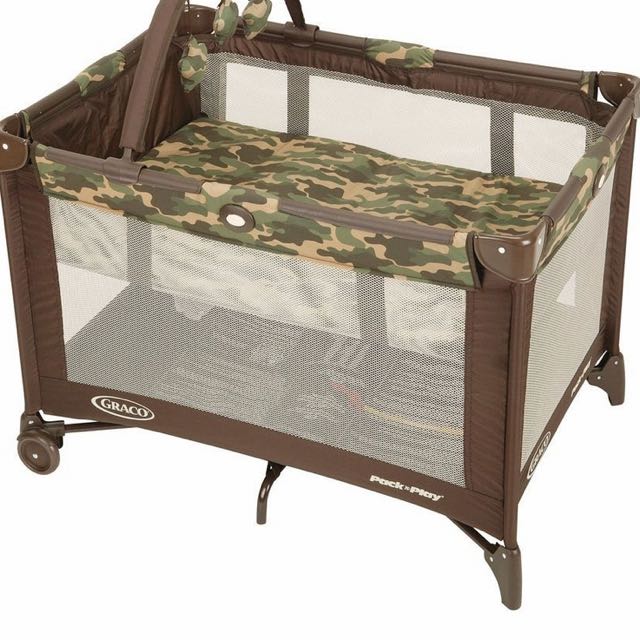 bassinet and playpen
