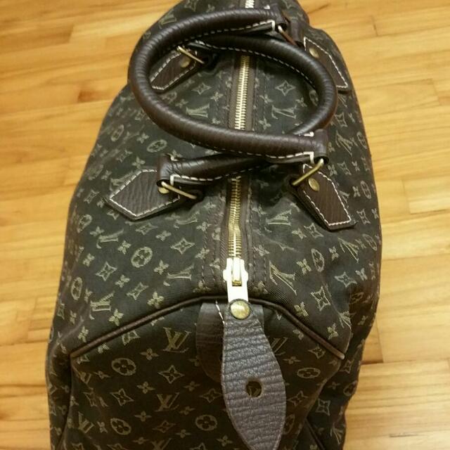 Speedy 30 LOUIS VUITTON monogram Idylle, grey fabric For Sale at 1stDibs