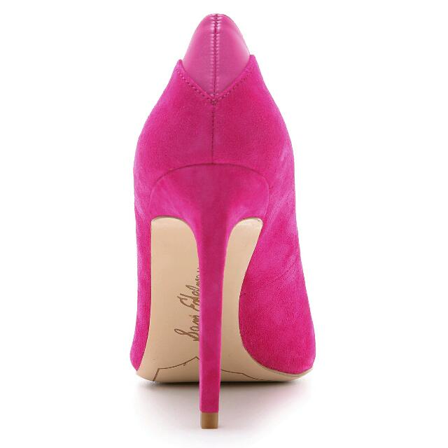 sam edelman pink suede pumps
