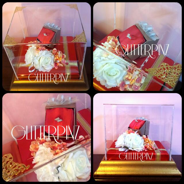 Wedding Gift Trays Acrylic Box Gubahan Hantaran Nikah Tunang Women S Fashion Muslimah Fashion Accessories On Carousell