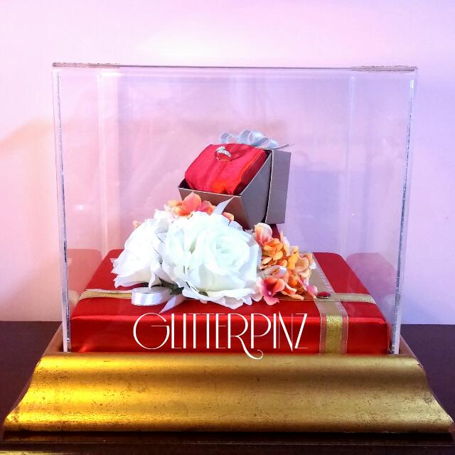 Wedding Gift Trays Acrylic Box Gubahan Hantaran Nikah Tunang Women S Fashion Muslimah Fashion Accessories On Carousell