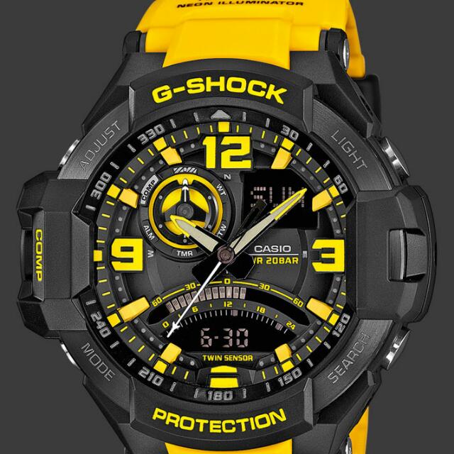 G shock aviator yellow online
