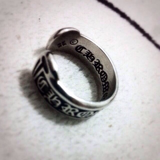 Chrome hearts scroll sale ring