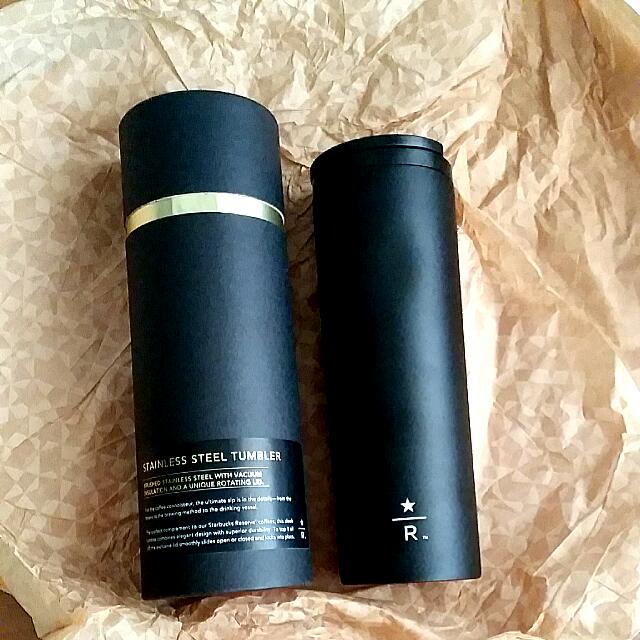 Rare Starbucks matte Black Starbucks Reserve Tumbler (While Stocks