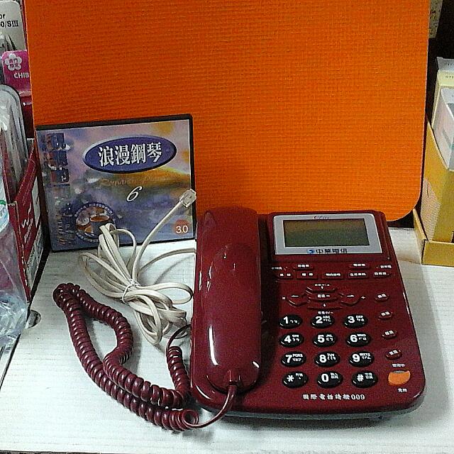 中華電信fm005 多功能電話機 家用電話 市內電話 二手九成新功能正常 680 電腦3c在旋轉拍賣