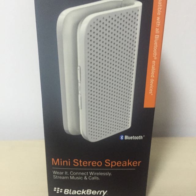 Blackberry mini shop stereo speaker