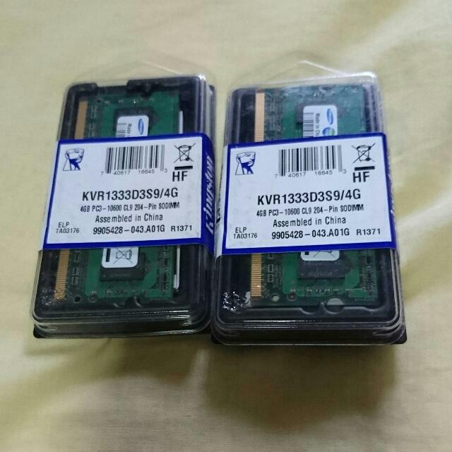 Kingston 4GB DDR3 Ram, Computers & Tech, Parts & Accessories ...