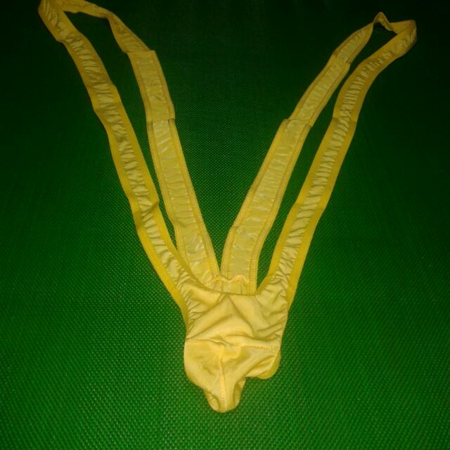 Men's Sexy V Shaped Mankini Bodysuit G String Thong Free Size 2833