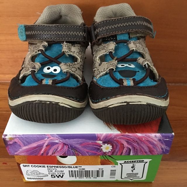 Stride rite top cookie monster shoes