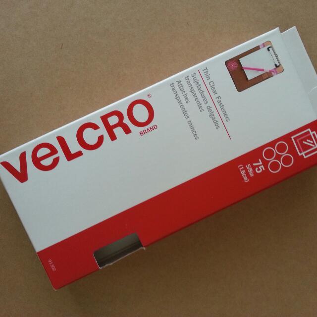 clear velcro