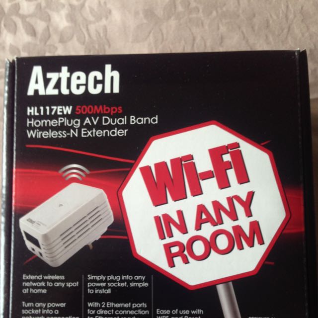 Aztecs HomePlug AV Dual Band Wireless-N Extender., Computers & Tech ...
