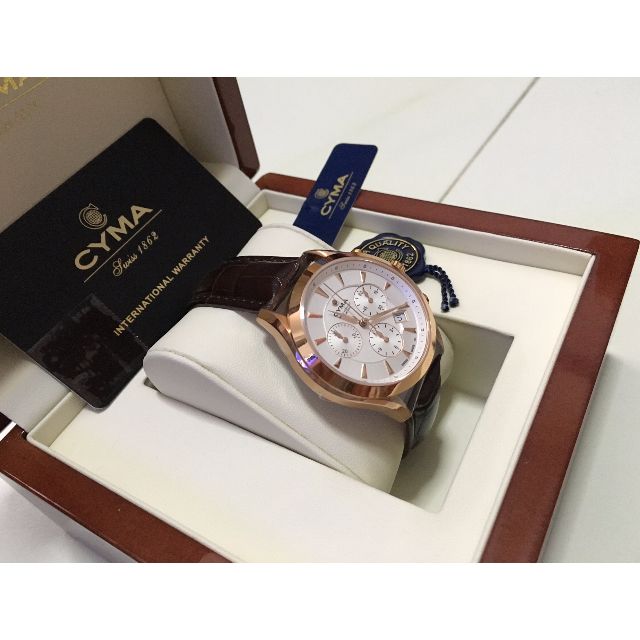 Cyma sapphire crystal shop watch 316l