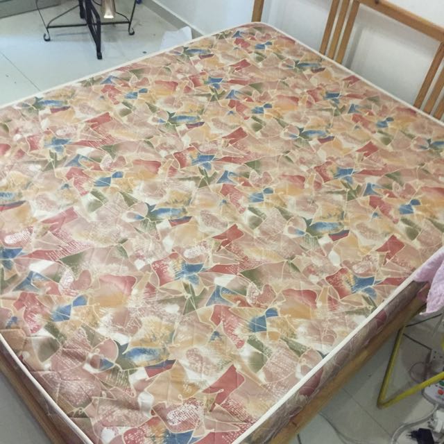 IKEA FJELLSE Queen Size Bed Frame With Luroy Slatted Base, Furniture on