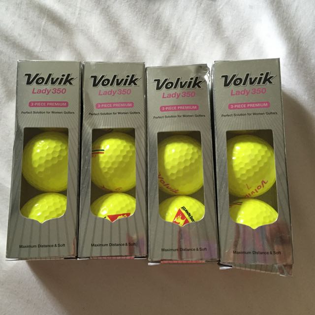 Volvik Neon Golf Balls With Le Coq Sportif Logo, Sports Equipment, Sports \u0026  Games, Golf on Carousell