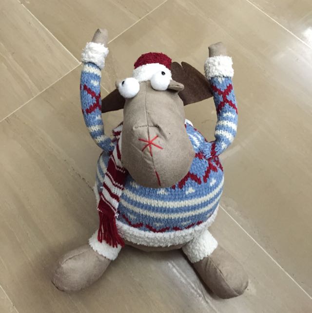 fat reindeer plush
