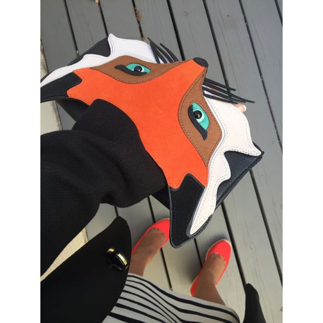 kate spade blaze a trail fox clutch