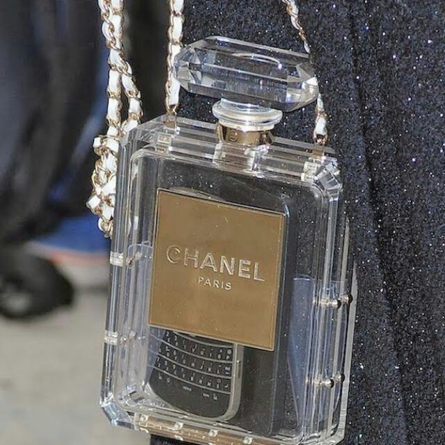 Chanel perfume hotsell bottle bag