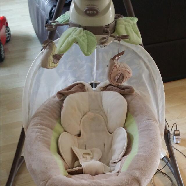 Fisher price snugabunny cradle and swing sale