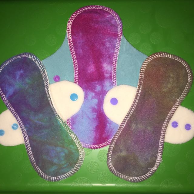 Hand Dyed Raw Silk Cloth Pads Women S Fashion On Carousell