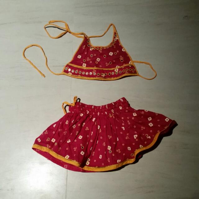 Indian Dress Choli Sari Toddler Baby Infant Traditional Outfit Costume Babies Kids On Carousell