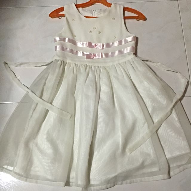 simple white dress for kids