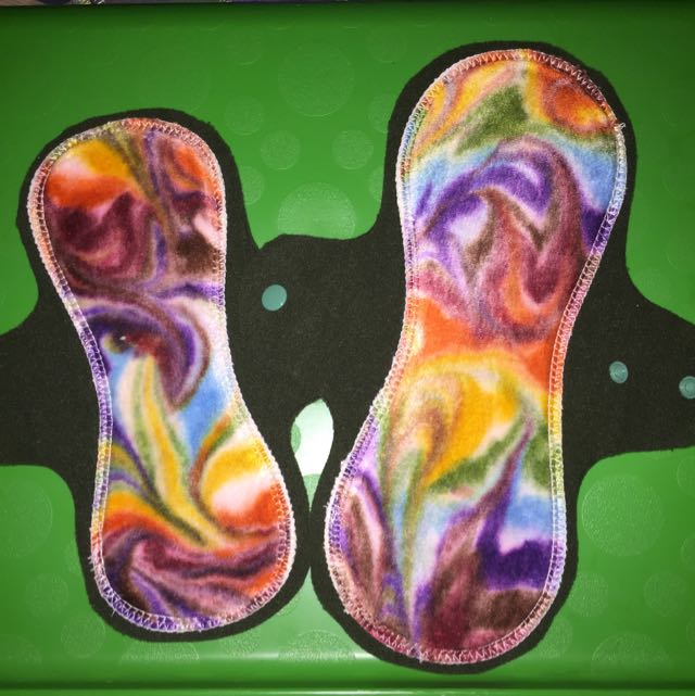 Swirl Dyed Organic Bamboo Velour Cloth Pads Women S Fashion On
