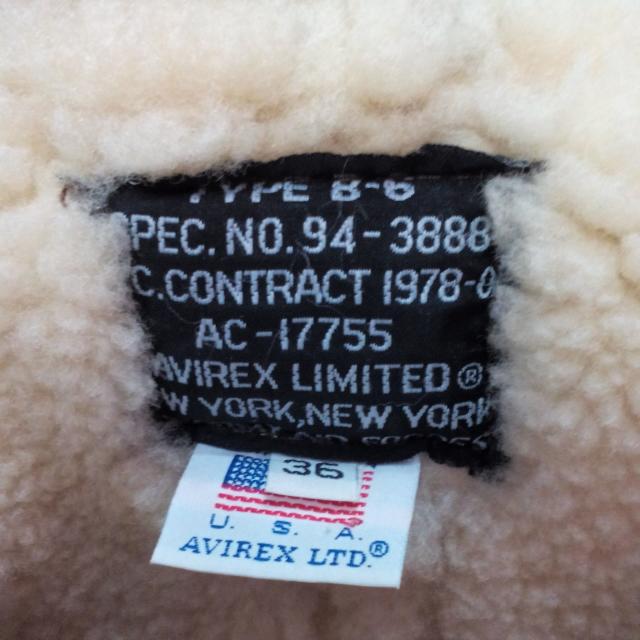 Vintage Avirex Limited USA B-6 Sheepskin Flight Jacket, Men's Fashion ...