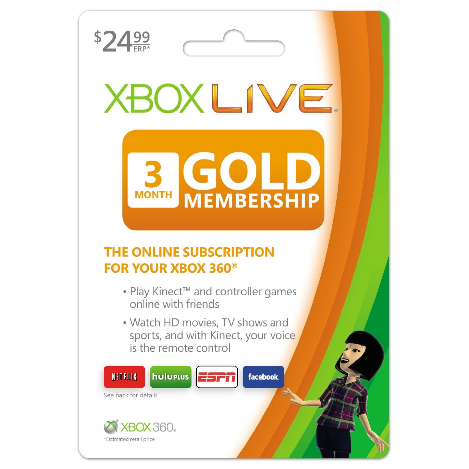 xbox live 3 month gold membership