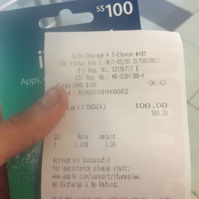 100 Itunes Card 90 Cac Tickets Vouchers Vouchers On Carousell