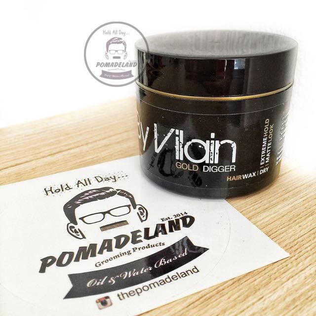 By Vilain Hair Pomade Gold Digger Men S Fashion On Carousell
