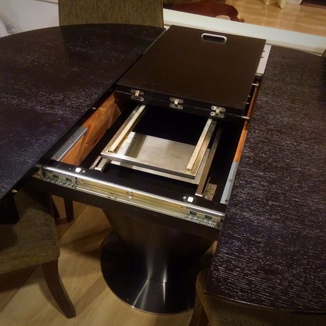 Harvey Norman Extendable Dining Table +4 Dining Chairs, Furniture & Home Living, Furniture