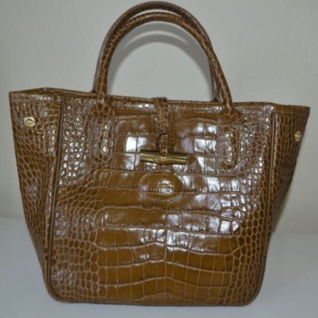 Longchamp Roseau Sellier Medium Top-Handle Tote Bag