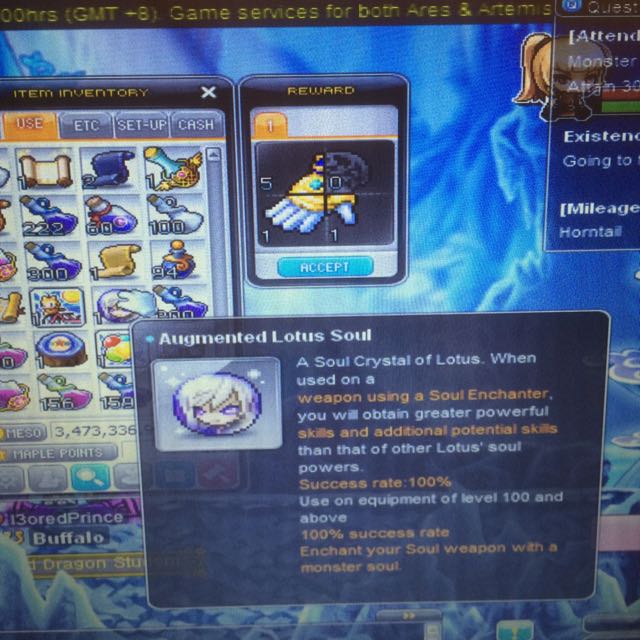 Maplestory Augmented Lotus Soul, Hobbies & Toys, Toys & Games on Carousell