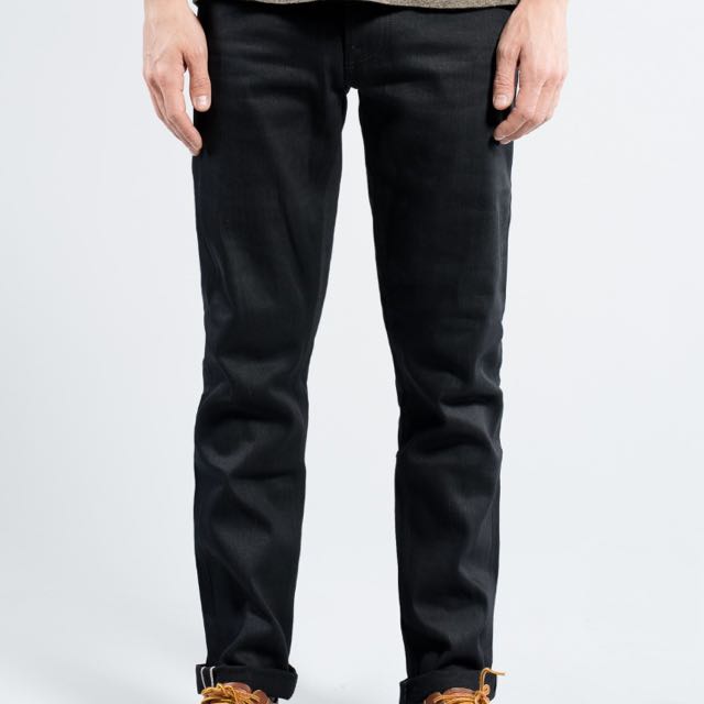 high waist raw hem straight leg jeans