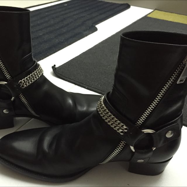 Saint Laurent Chain Boots Size 39.5 