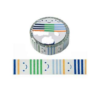 Mr Smiley Stripe Tee Washi Tape
