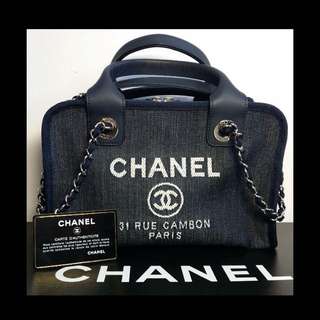 Chanel Deauville Demin Bowling Bag