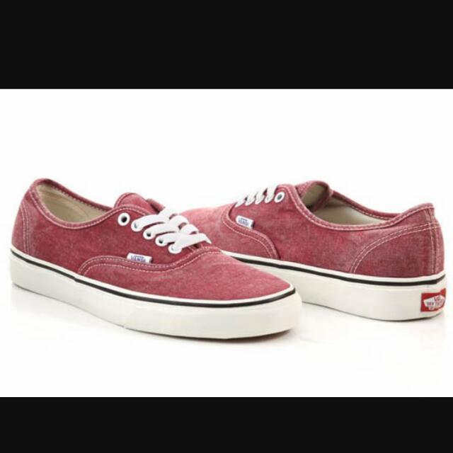faded red vans